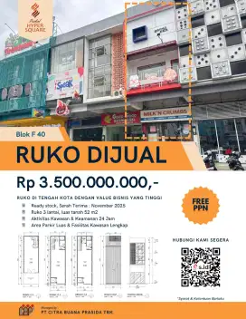 DIJUAL RUKO PASKAL 23 HYPER SQUARE PUSAT KOTA MALL TERBESAR