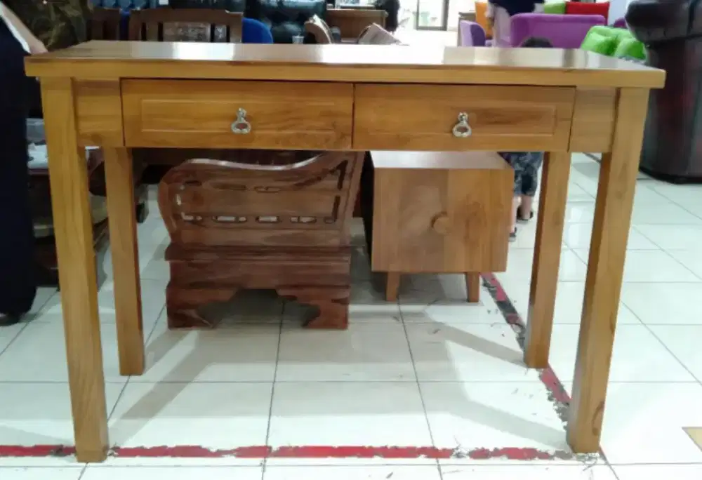Meja konsul meja tanda tangan kayu jati