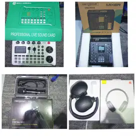 Alat live streaming (mixer soundcard)