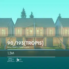 Dijual Rumah Gaya Tropis Tipe 90/193 di Purbayan, Gentan - DP Fleksibe
