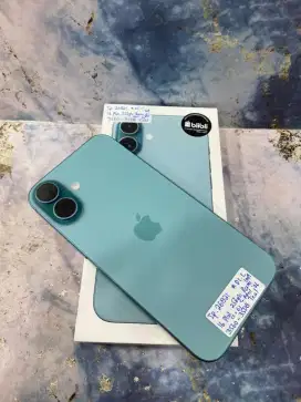 Iphone 16 Plus 256Gb Teal (Ex Resmi, Garansi sd April 2026) Bh 100%