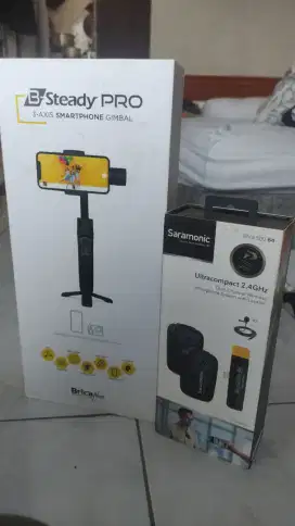 Dijual gimbal B-stdy + microphone saramonic ( iPhone )