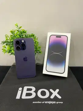 IPhone 14 Pro 128GB iBox Deep Purple mulus Fullset Ori BH88% 3Utool 98