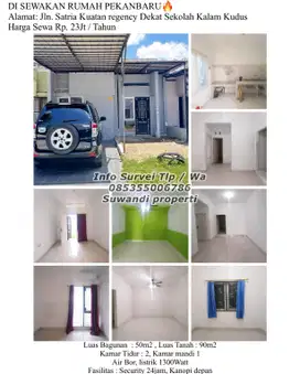 Di sewakan rumah jln.satria regency dekat sekolah kalam kudus