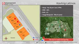 Kavling Komersial Latinos, Lokasi Premium di BSD City
