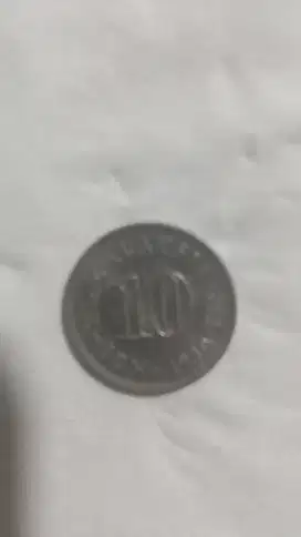Koin kuno 10 sen Malaysia 1981