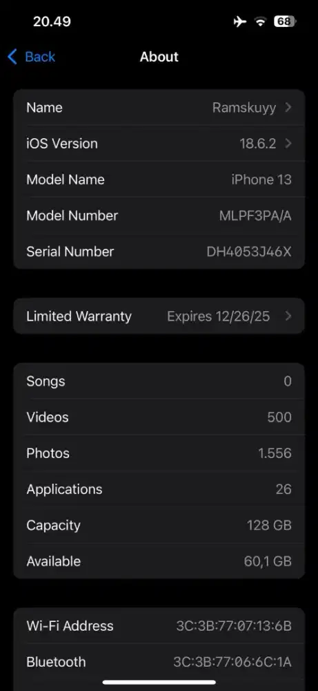 IPHONE 13 EX IBOX MULUS 128GB