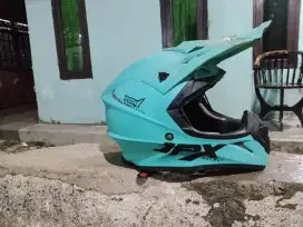 Helm jpx fox warna biru toska pic sesuai gambar