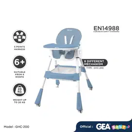 GEA Baby Comfy high chair 8in1 (GHC-200) Meja kursi makan bayi & anak