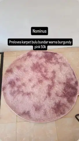 Dijual karpet bundar