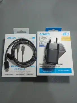 Power Delivery Adapter 30W + Cable USB C to C 60W Anker