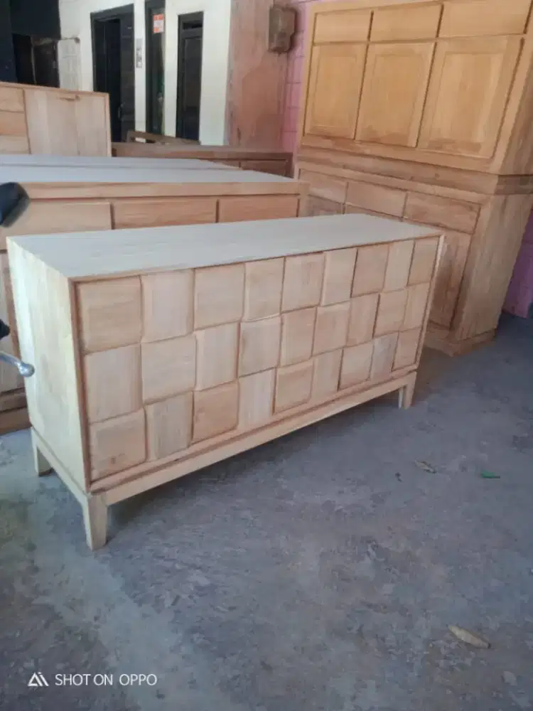 Buffet TV JATI minimalis panjang 150cm