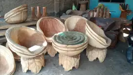 Kursi teras tanpa sambungan kayu trembesi