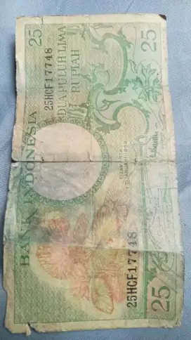 Jual uang kuno tahun 1959