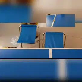 Meja lipat + 2 kursi