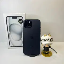 Iphone 15 128gb ibox black garansi on maret 2026