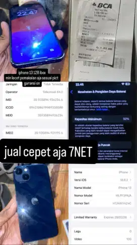 iPhone 13 128gb iBox garansin on 27/02/2026