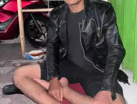 jaket kulit asli  size L/XL