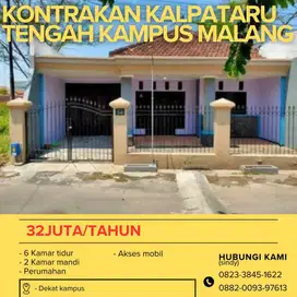 Sewa 6 kamar kontrakan rumah Malang dekat Kampus