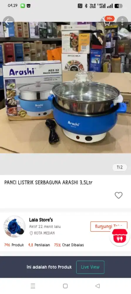 Panci Listrik Arashi Aes 02