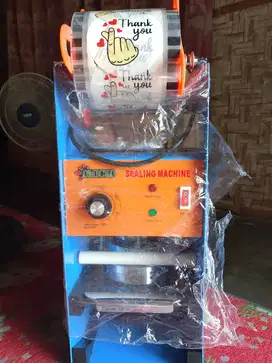 Mesin pres cup minuman bonus plastik Sealer cup 1 rol