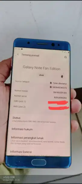 Samsung. Not. Fan edition resmi mnus retak dpan blakng sma sedow.
