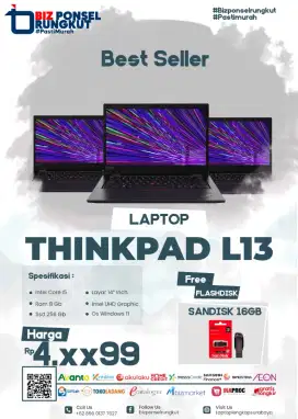 BANTING HARGA LAPTOP EDITING | LENOVO L13 PAS BUAT SEKOLAH & KERJA