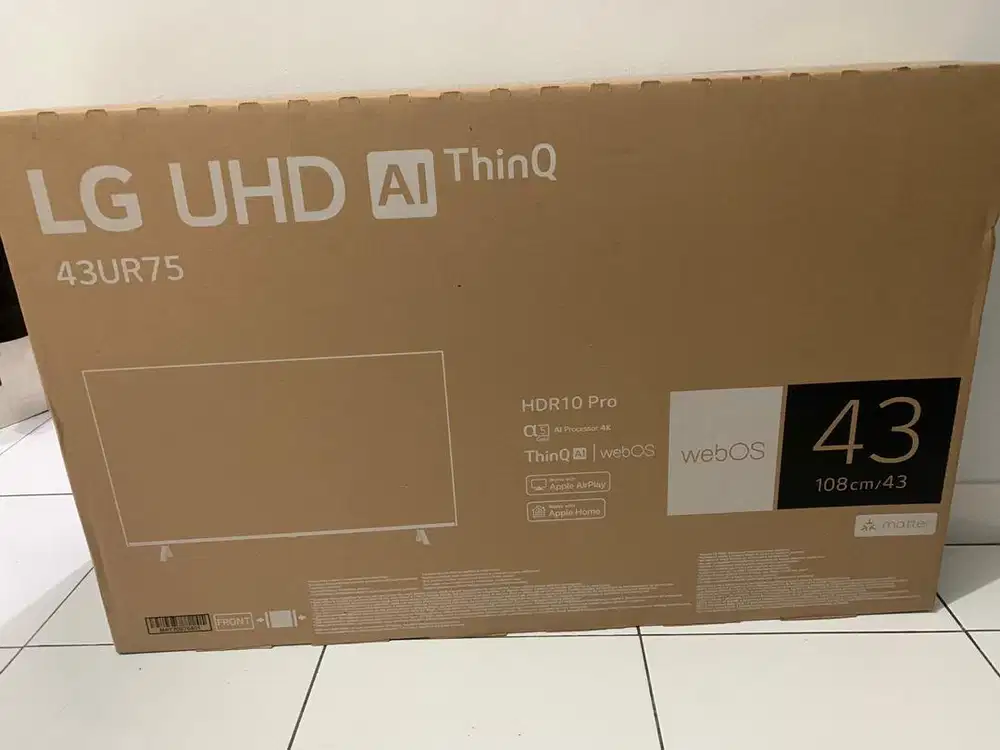 43” SMART TV4K LG UHD AI THIN Q