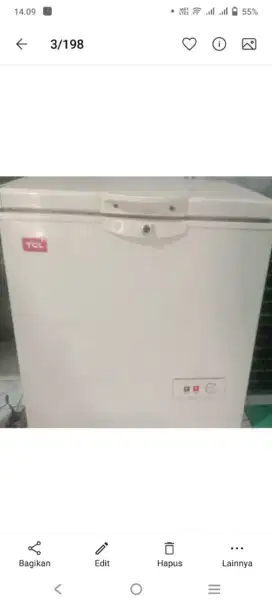 Frezer box 200 Liter merk TCL