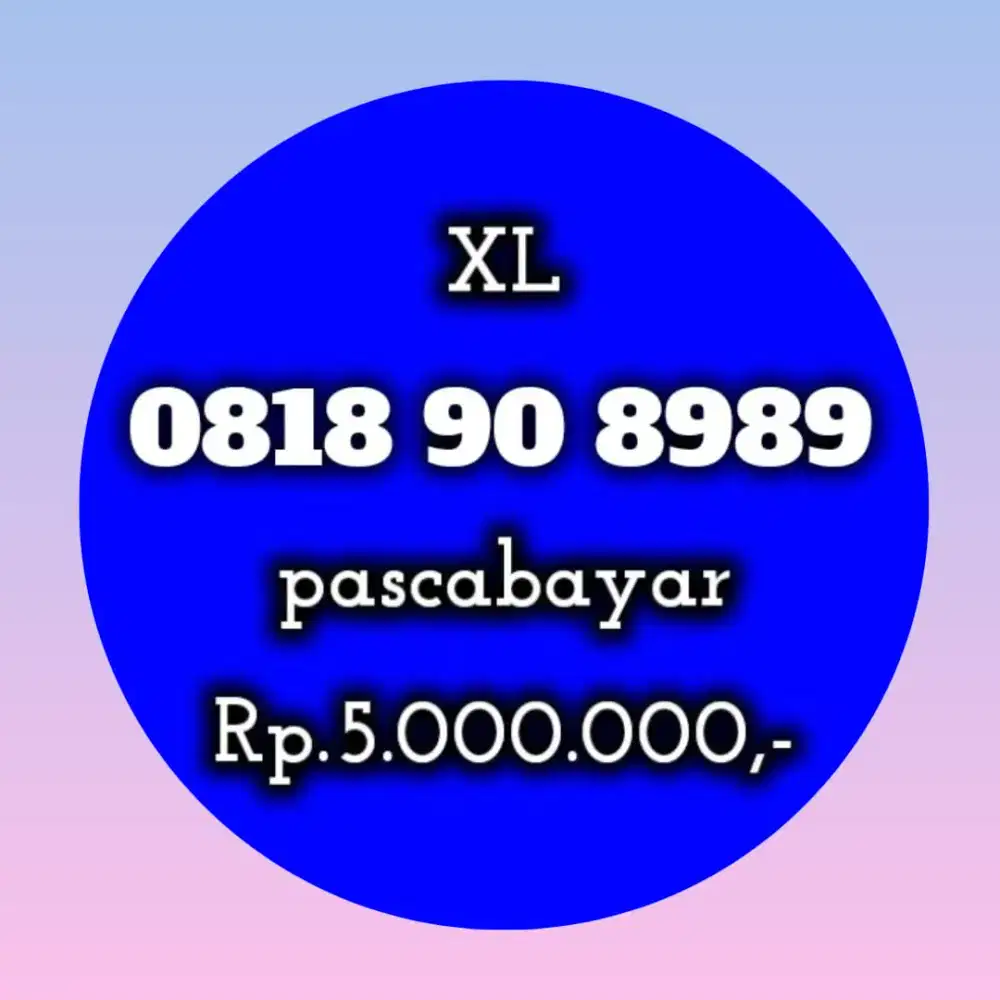 NOMOR CANTIK XL 90 8989