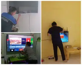 Braket +pasang atau pasang saja jika sudah ada bracket breket led tv