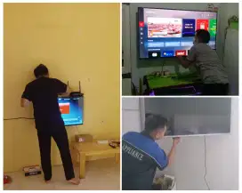 Braket +pasang atau pasang saja jika sudah ada bracket breket led tv