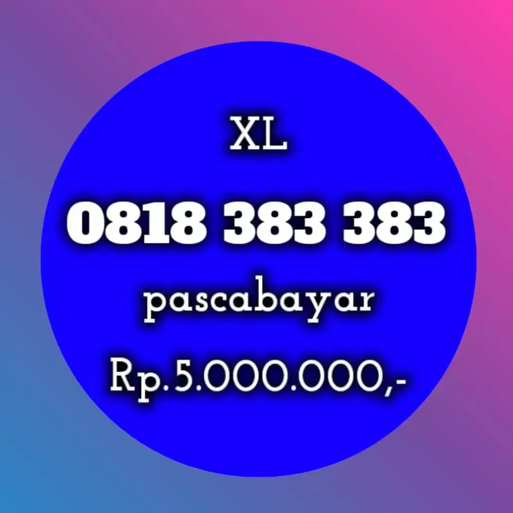 NOMOR CANTIK XL 383 383