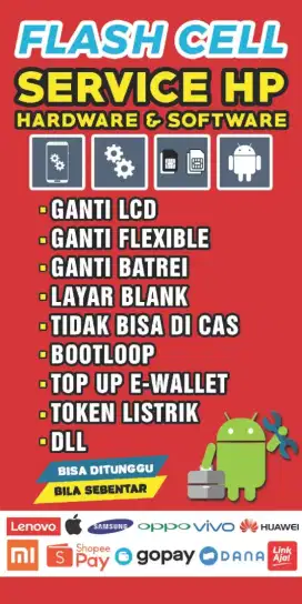 Jasa servis handphone android dan iphone