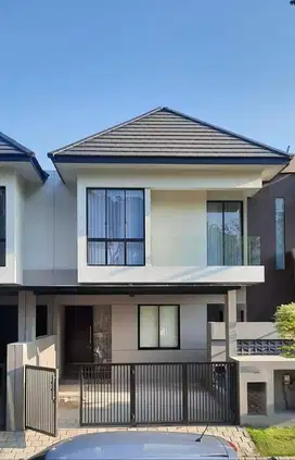 Rumah modern minimalis 2lantai Graha Natura semi furnish asri bagus