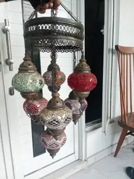 Lampu gantung antik tinggi 80 cm