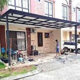 Kanopi minimalis modern termurah baja ringan dan besi