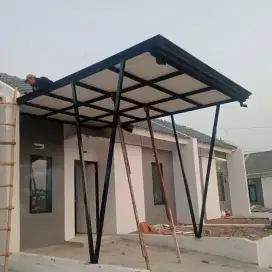 Kanopi minimalis modern termurah baja ringan dan besi