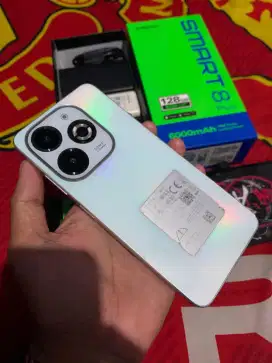 Infinix smart 8 plus 4+4/128 GB fullset no minus jual harga pas net.