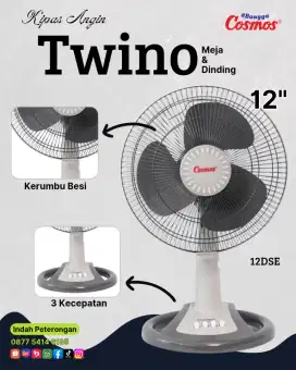 KIPAS ANGIN MEJA COSMOS 12 LDA TWINO