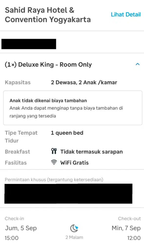 Tiket hotel sahid yogyakarta 2 malam