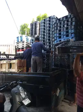 Pallet plastik jumbo tebal palet plastik bekas extra kuat