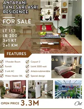 Termurah! Rumah Furnish di Tanjung Sari Asri Residence Antapani
