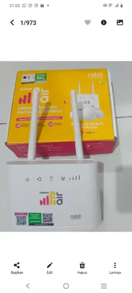 Wifi hifi 1 bulan pakai gratis kuota 75 gb