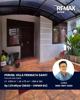 DIJUAL CEPAT OWNER BU RUMAH GANDENG AREA PANCORAN MAS (VARIAN 1)