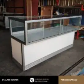 Etalase konter bekas 1,5m