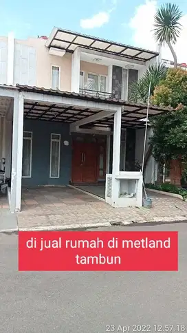 Di Jual Rumah Minimalis 2 lantai di Perumahan Metland Tambun