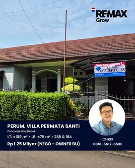 DIJUAL CEPAT OWNER BU RUMAH GANDENG AREA PANCORAN MAS (VARIAN 2)