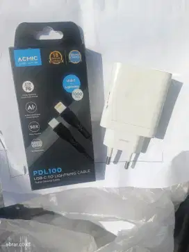 Kabel charger IP + kepala charger ORI oppo
