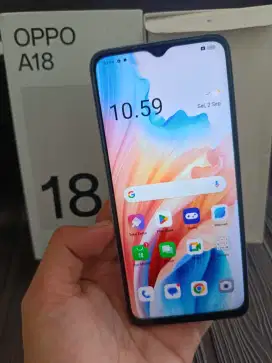 OPPO A18 128GB LENGKAP MULUS